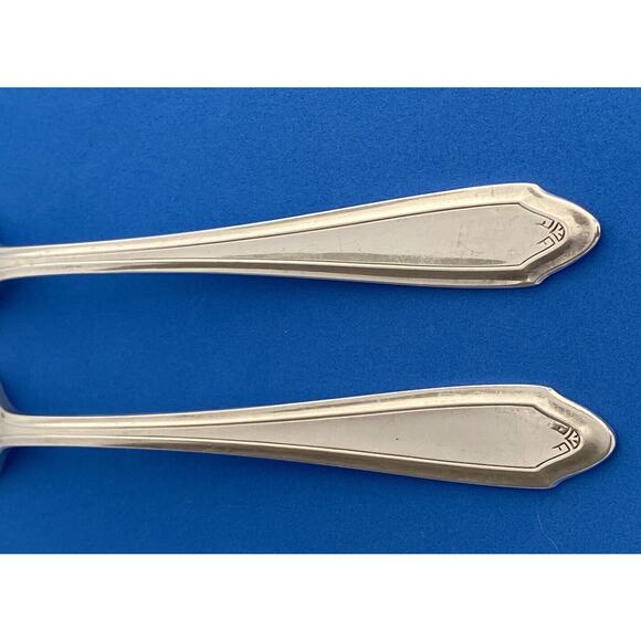 National Silver Company AA 7 1/2” Dinner Forks Flatware Set of 7 Vintage - Picture 5 of 15